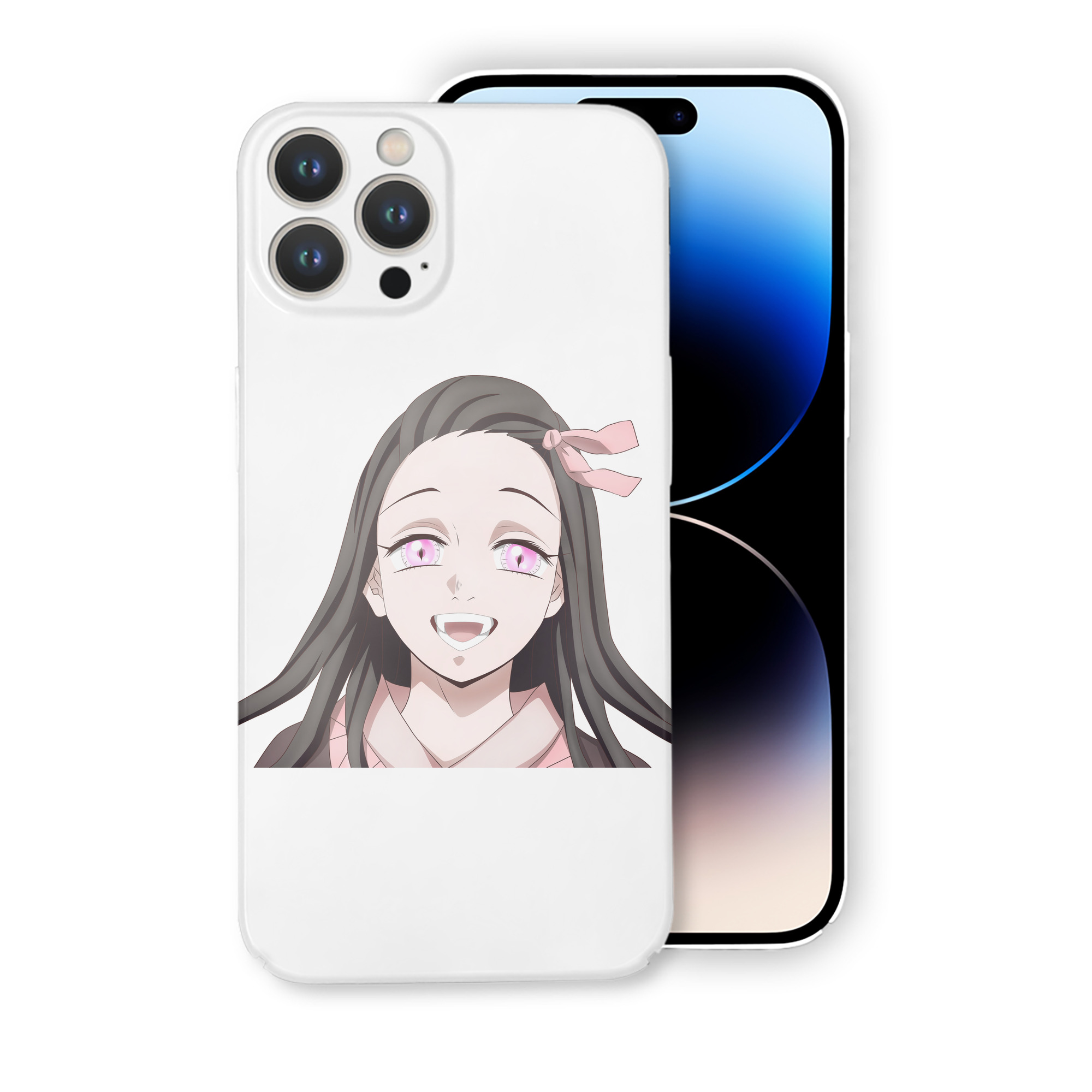 （画像用） 鬼滅の刃（きめつのやいば）竈門 禰󠄀豆子／かまど ねずこ Kamado Nezuko 【iPhone 14シリーズ対応】ハードケース